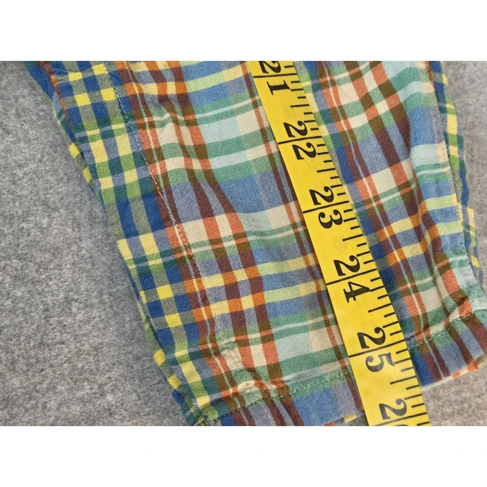 Baby Gap‎ Boys 12-18 Mos Pastel Plaid Overalls Lined Vintage 2003 Pockets Soft